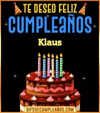 Te deseo Feliz Cumpleaños Klaus